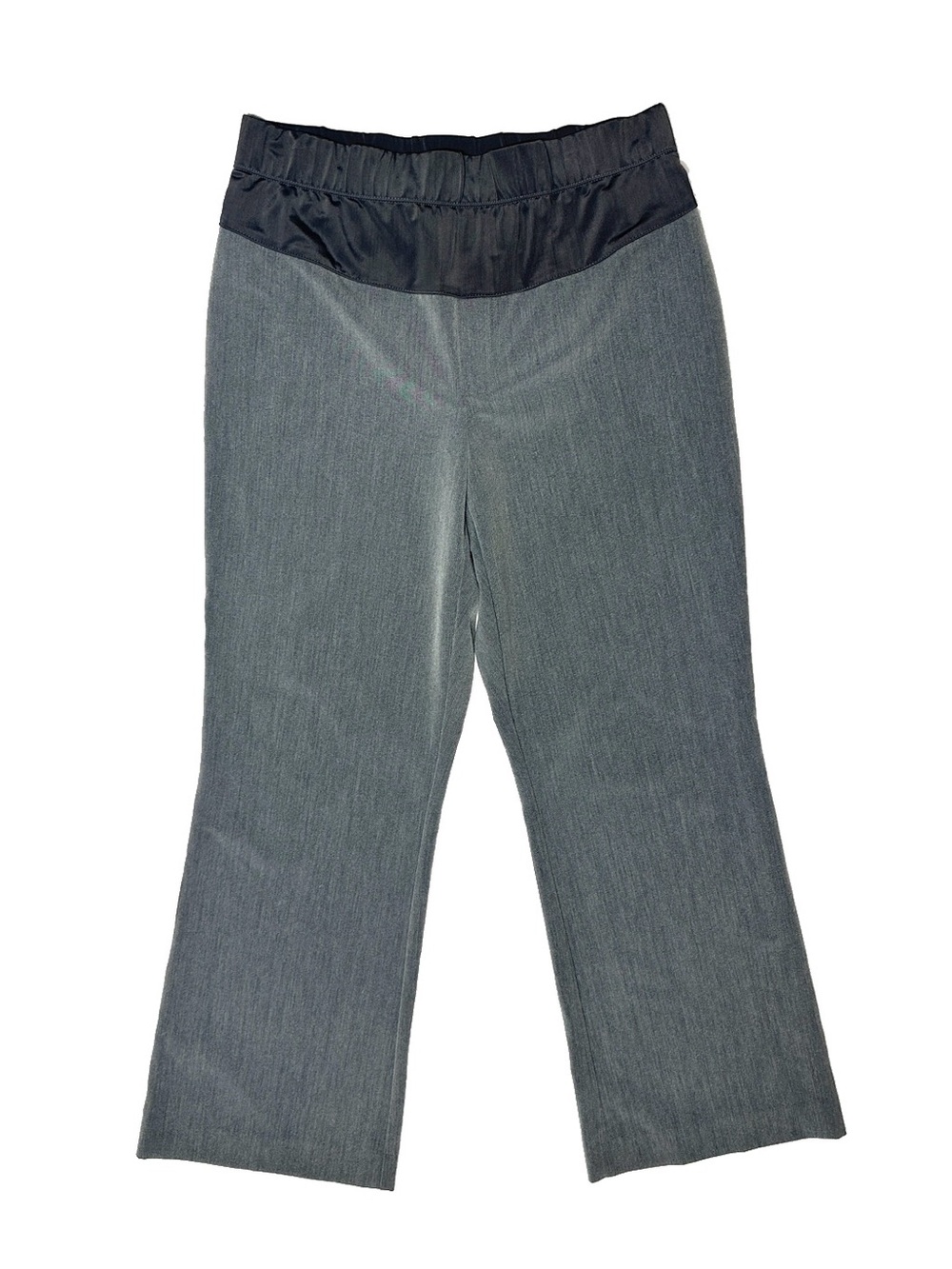 Duo Maternity Stretch Dress Pants Large Dark Gray Office Comfort